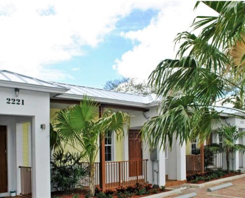 Exterior completed design of multi-family residence